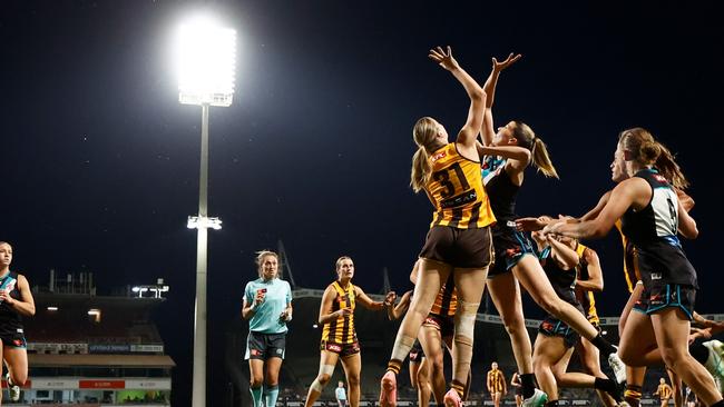 The AFLW has dropped the condensed fixture for 2025 (Photo by Michael Willson/AFL Photos via Getty Images)