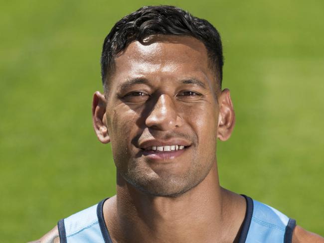 ***EMBARGOED***Please do not USE images without permission of Adam Mobbs***Israel Folau ahead of the Waratahs' captains run at Brookvale Oval. Picture's Darren Leigh Roberts