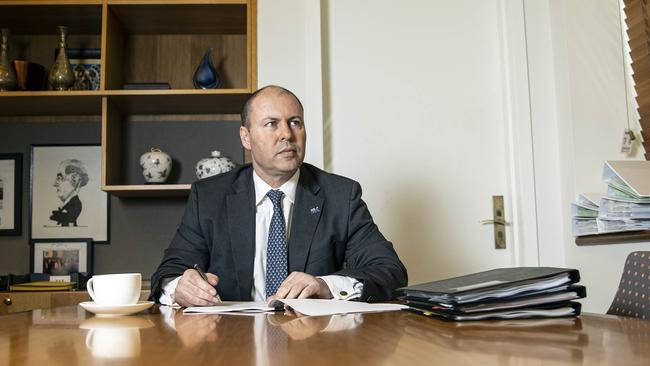 Federal Treasurer Josh Frydenberg should speed up the glacial tax cuts that have been legislated to phase in from 2022 to 2024. Picture: NCA NewsWire/Gary Ramage