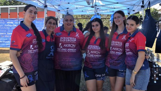 Gella, Koppi, Nasia, Isabella, Athena, and Joanna were among thousands of Territorians enjoying the 2023 Greek GleNTi on the Darwin Esplanade. June 10, 2023. Picture: Sierra Haigh