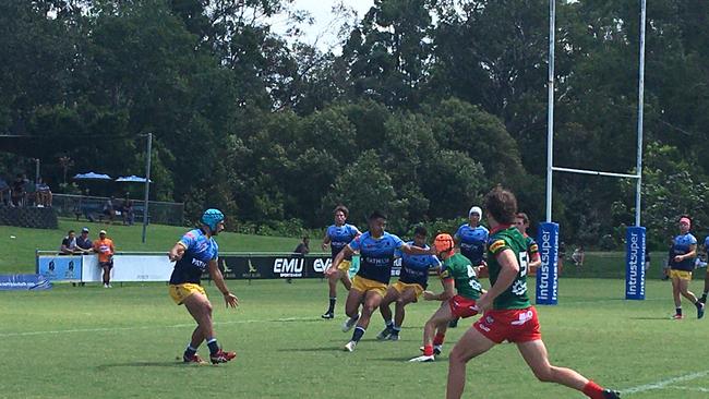 Norths Devils playing Wynnum in Meninga Cup earlier in the season.