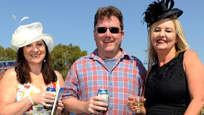Joan Hazlett, Greg Enright and Kylie Fletcher at the Ballina Cup.