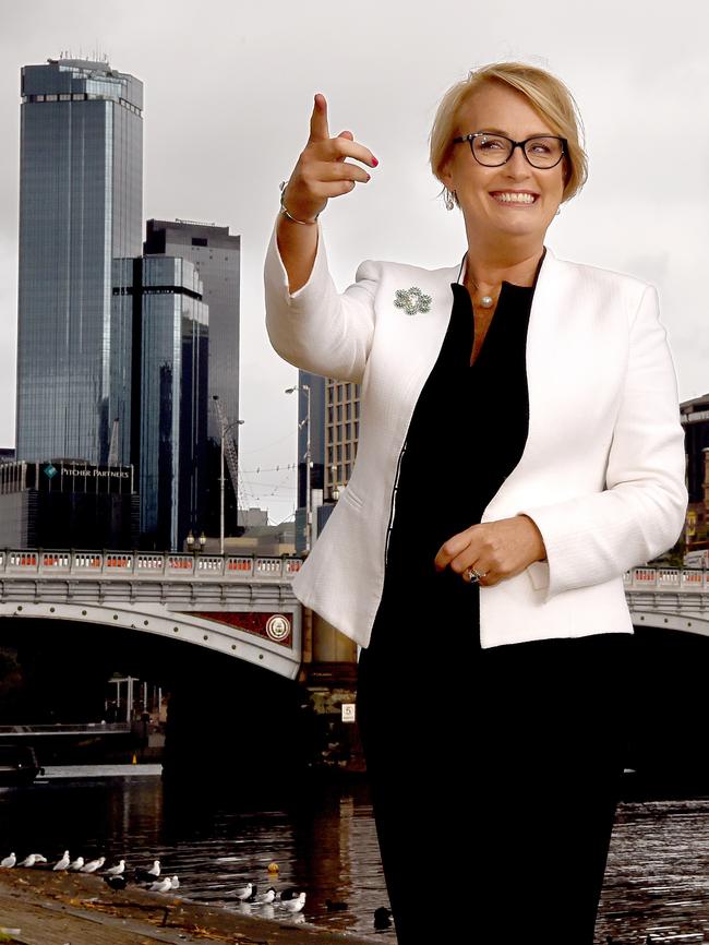 Sally Capp, candidate and Property Council chief, said there was a need for leadership. Picture: Nicole Garmston