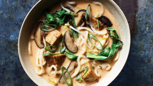 A warm bowl of vegan ramen is the perfect healthy comfort meal. Photography by Julie Renouf.