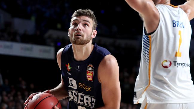 Jack McVeigh had 16 points and brought lots of energy to the floor for the 36ers. Picture: Kelly Barnes (AAP).