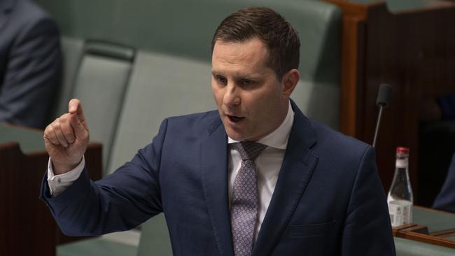 Alex Hawke MP during Question Time at Parliament House in Canberra. Picture: NCA NewsWire / Martin Ollman