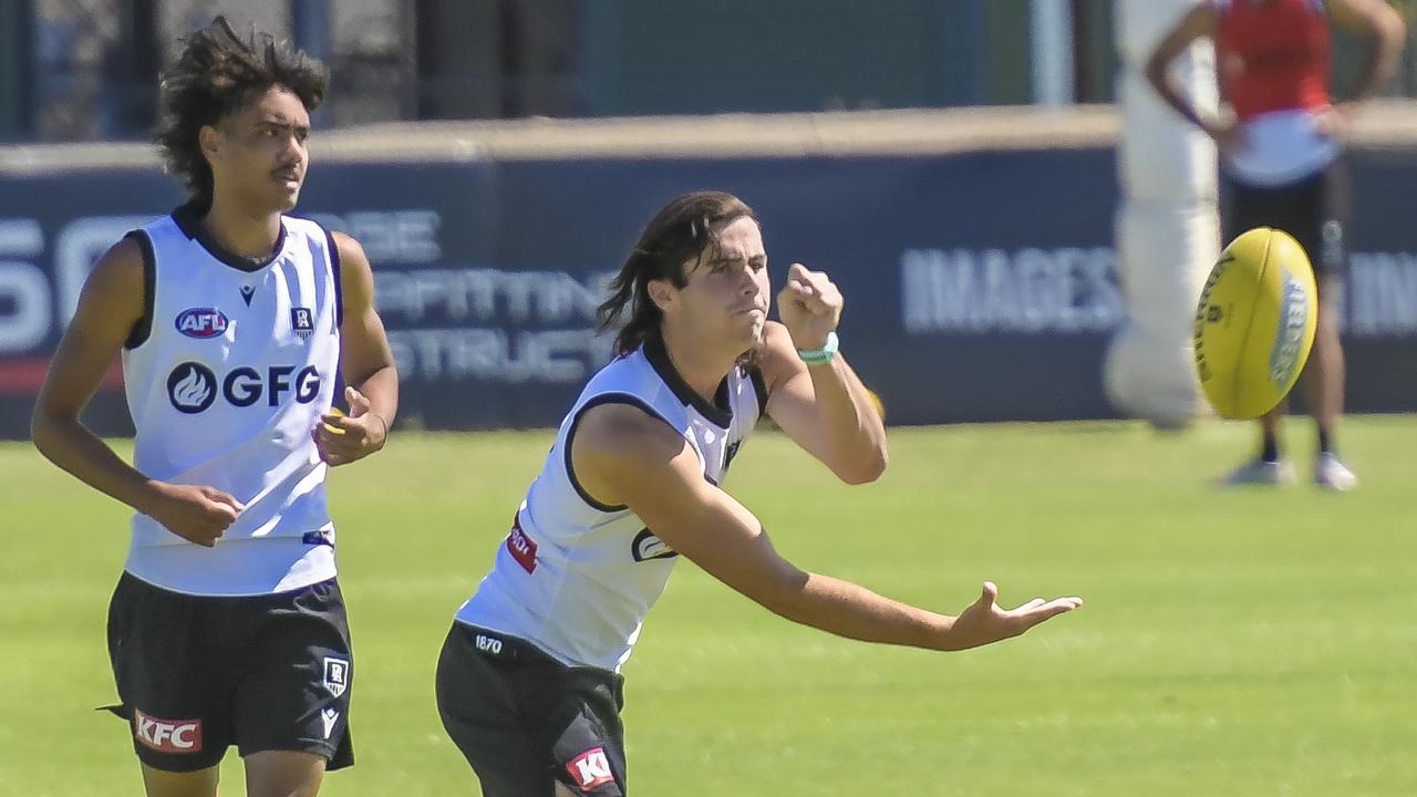 Port Adelaide training. Josh Sinn Thursday 24 February 2022 Pic Roy VanDerVegt