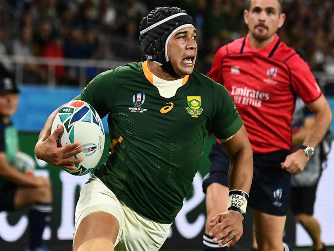 South Africa's wing Cheslin Kolbe was on fire.