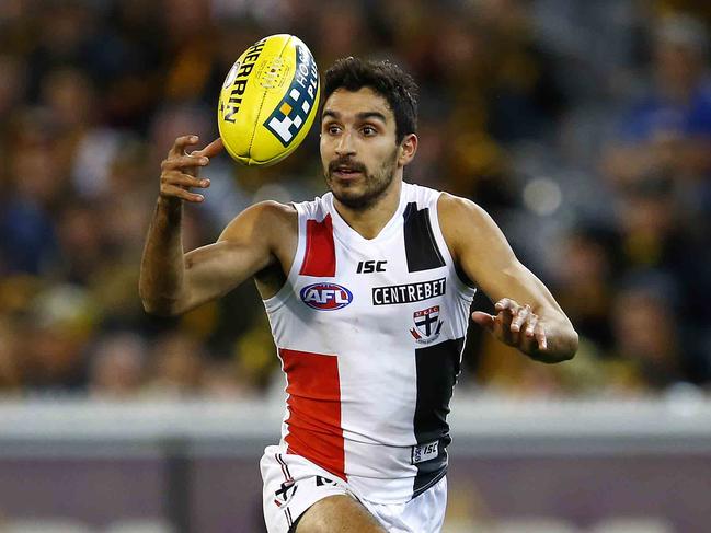 Trent Dennis-Lane during the Richmond v St. Kilda match at the MCG. Sunday June 30, 2013.