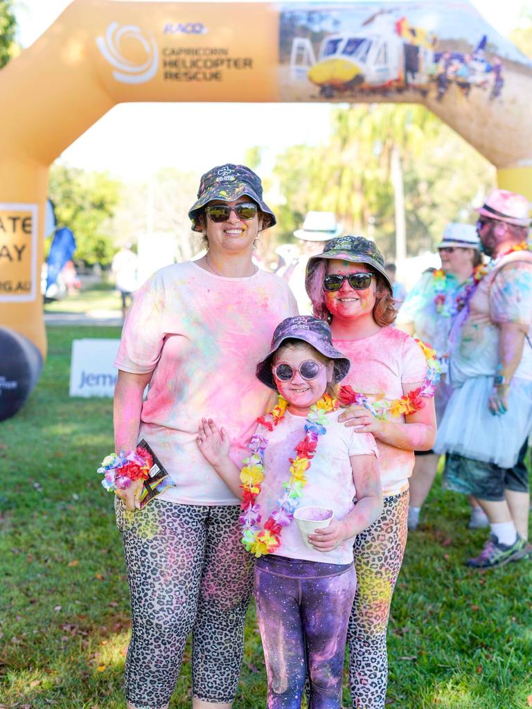 Photos from Cherryandjun Photography of the 2023 Gladstone Colour Me Capricorn fun run for the RACQ CapRescue.