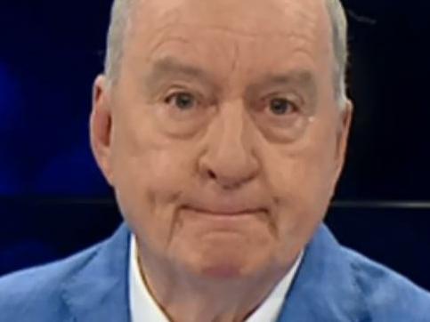 Alan Jones breaks down and cries live on air.Video Grab: Sky News