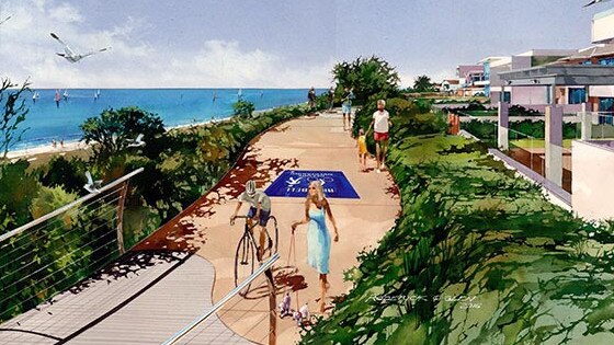 A design for the Tennyson section of the coastal path, which was blocked last year. Picture: Supplied