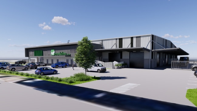 Facing Herbert Street, the Bruce Highway. A concept photo for North Queensland custom kitchen and cabinet manufacturer Moduline’s proposed new factory expansion in Ingham. Image: Supplied