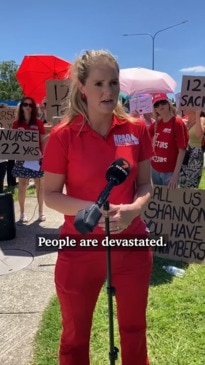 Angry nurses rally at Gold Coast hospital