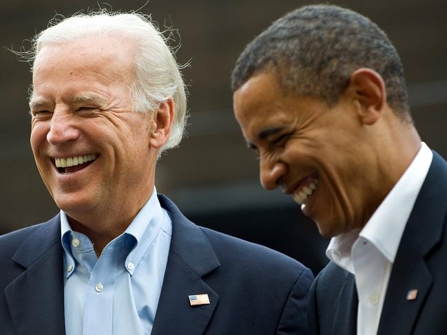 Biden and Barack Obama during the 2008 presidential campaign.