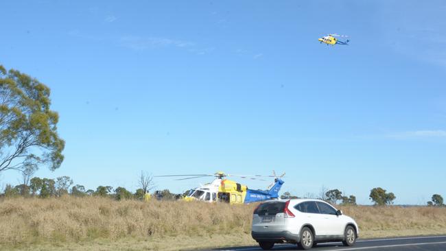 The critically injured boys were flown to the Brisbane Childrens Hospital Hospital.