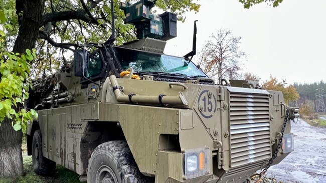 Bushmaster armoured vehicle with remote weapon system.