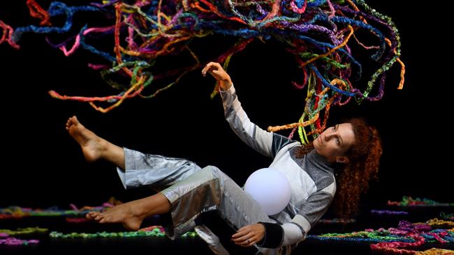 BEST PHOTOGRAPHS 2022. Evan Morgan. Marlo Benjamin performs in Dancenorth's latest production Wayfinder, part of NAFA, at the Townsville Civic Theatre. Picture: Evan Morgan