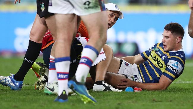 Mitchell Moses down with a knee injury.