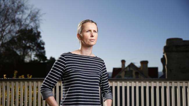 Louise Elliot of West Hobart has been battling cancer and is advocating for the proposed voluntary assisted dying legislation. Picture: Zak Simmonds