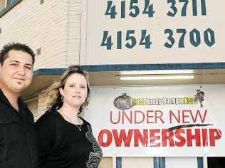 New owner-managers of East Bundaberg Backpackers, Jimmy and Stacey Kokpas, have begun renovations on the hostel. . Picture: Mike Knott