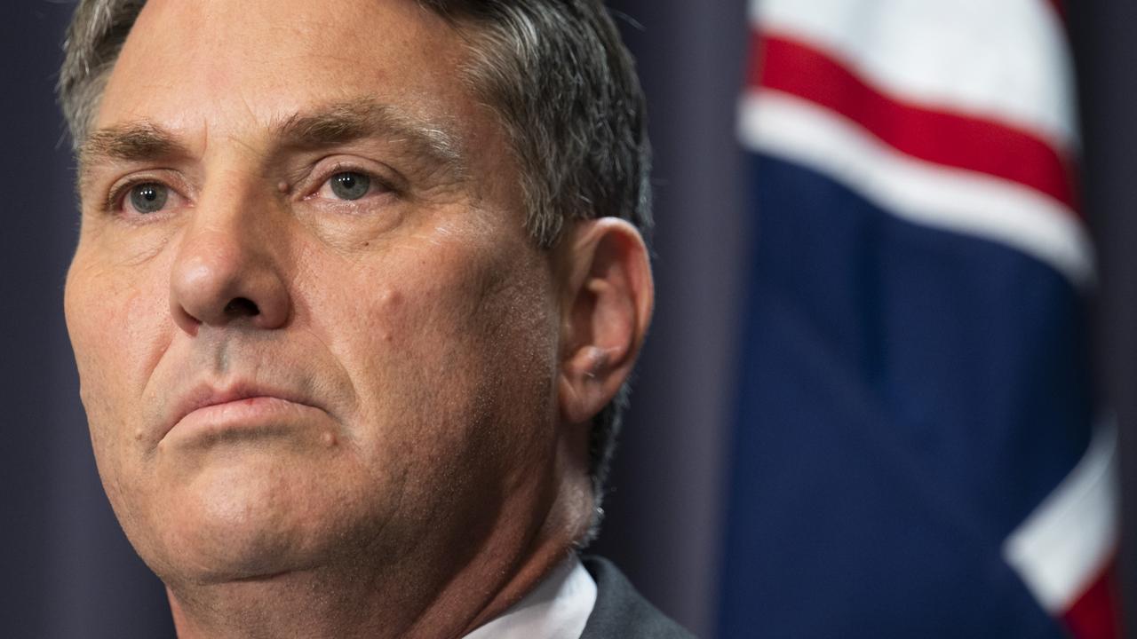 Defence Minister Richard Marles has used a major speech in Washington to push for closer military ties between the two countries amid the rising threat of China. Picture: NCA NewsWire / Martin Ollman