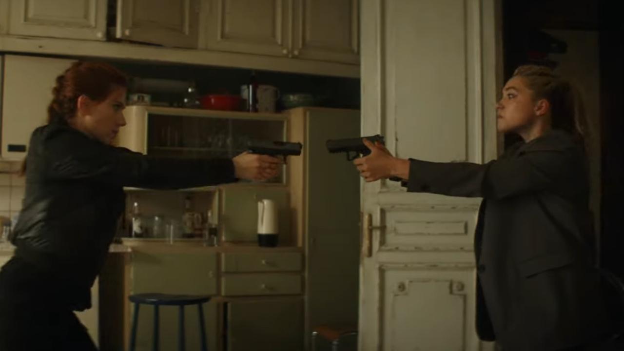 Johansson and Pugh in the newly-released trailer. Picture: YouTube.