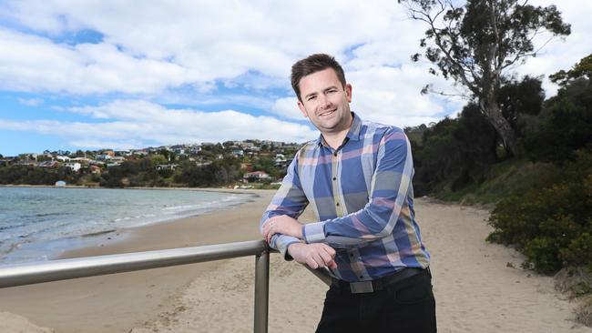 Kingborough Mayor Dean Winter said likely contamination sources at the southern end of Blackmans Bay Beach had been identified. Picture: LUKE BOWDEN