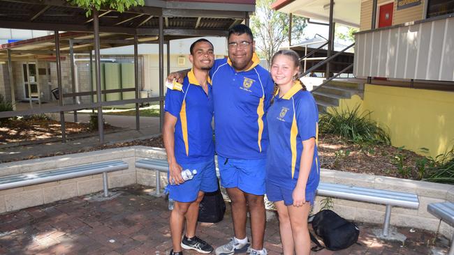 Murgon leaders Pharrell Chapman, Jareece Gyemore and Bridey Wessling. Photo/Tristan Evert