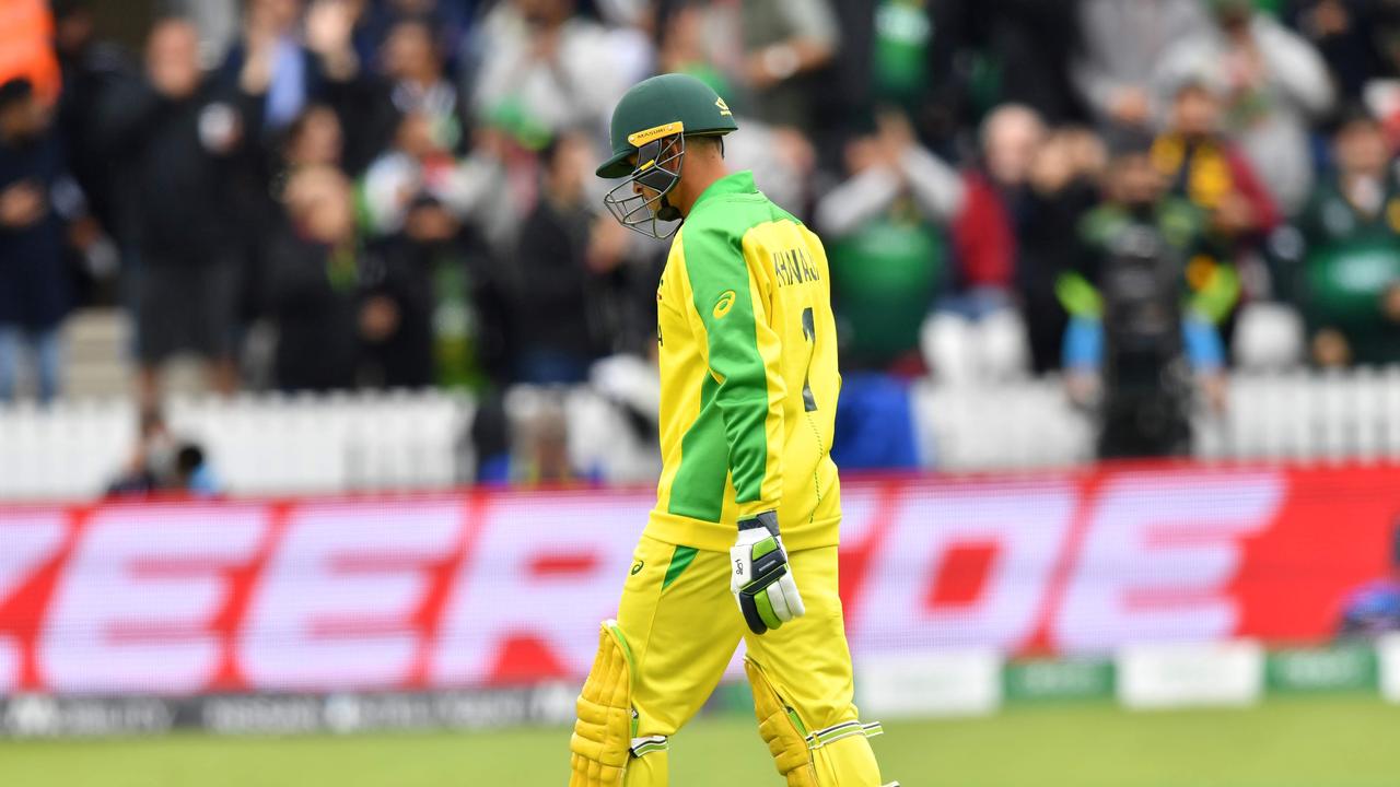 Usman Khawaja was bumped down to No. 6 against Pakistan. Photo: Saeed Khan/AFP.