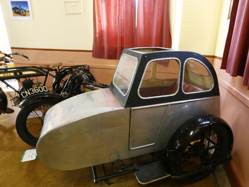 The Richmond Town Hall is hosting a Classic Motorcycle Show this week which features a Vincent Lightning motorcycle, owned by Peter Bender. Picture: MATT THOMPSON