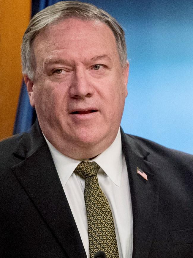 US Secretary of State Mike Pompeo. Picture: AFP