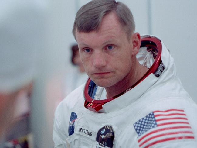 Neil Armstrong is suited up before the mission. © 2019 Moon Collectors LLC