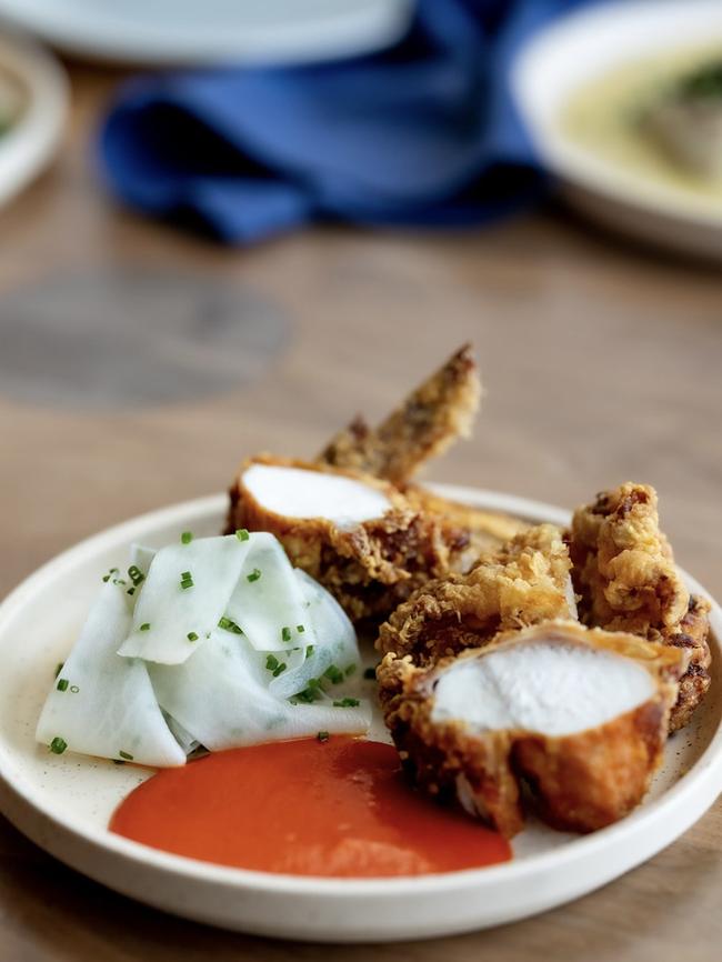 Dolly bird fried chicken and hot sauce at Dolly, Unley. Picture: Supplied