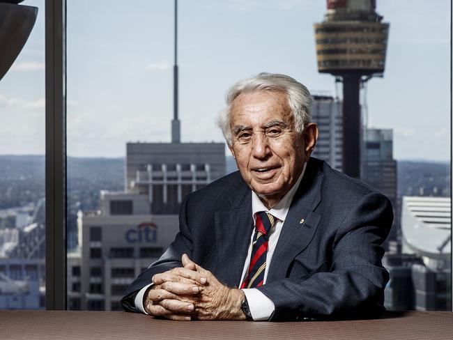 Supplied picture of Harry Triguboff Australian billionaire real estate property developer, is one of Australia's richest people. He is the founder and managing director of Meriton. Photographed at World Tower Serviced Apartments, Liverpool Street, Sydney, Australia. 20/4/2017Photo James Horan