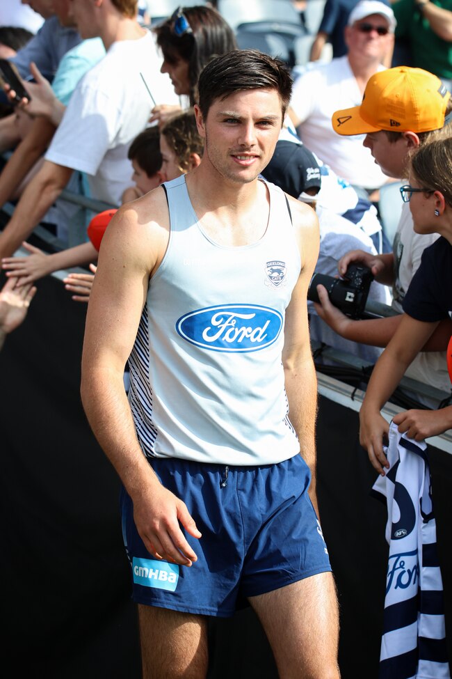 Geelong recruit Ollie Henry has impressed in a run in defence. Picture: Marni Olson-Young, Geelong Cats