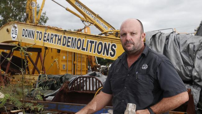 Down to Earth demolitions director Rohan Murphy. His company was defrauded for more than $1 million by Wendy Aspinall PICTURE: ANNA ROGERS