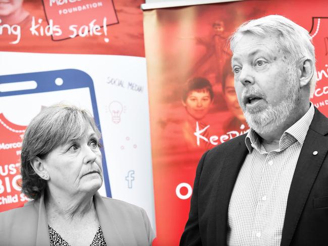 In one week, on Thursday June 25 at 10.00am (AEST), the Daniel Morcombe Foundation will LIVE stream Australias Biggest Child Safety Lesson (ABCSL) to primary school students across Australia. The 25 minute educational lesson will focus specifically on online safety skills, including expert advice from Australias eSafety Commissioner. Pictured, Bruce and Denise Morcombe. Photo Patrick Woods / Sunshine Coast Daily.