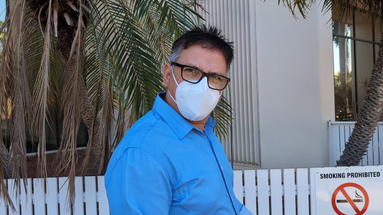 Jeffrey Kenneth Drennan outside the three-day coronial inquest into the disappearance of 40-year-old Darwin father Richard Roe. Picture: Zizi Averill