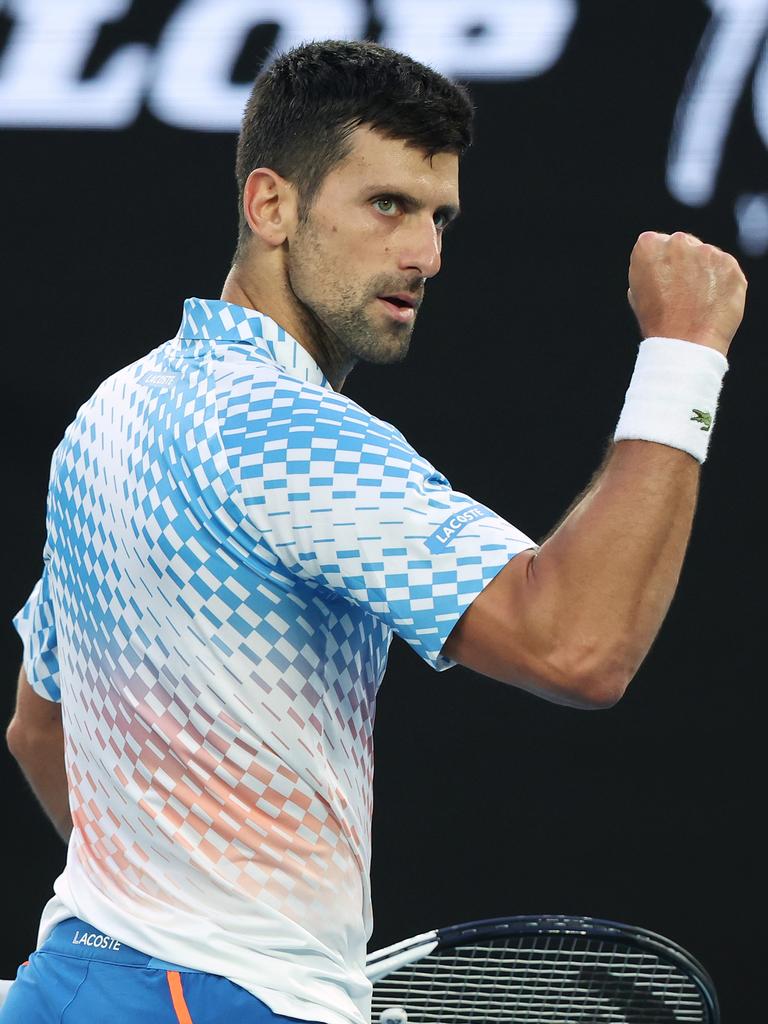 Djokovic took the opening set 6-1 (Photo by Mark Kolbe/Getty Images).