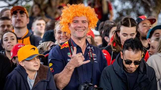 Standing room only as fans arrive for qualifying day at Albert Park. Picture: Jake Nowakowski