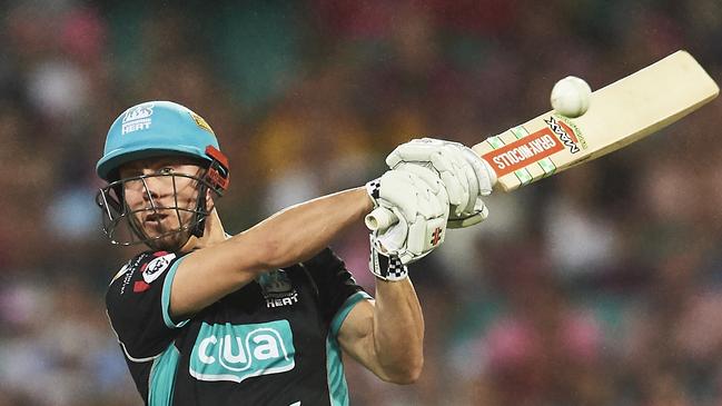 SYDNEY, AUSTRALIA – JANUARY 20: Chris Lynn of the Heat bats during the Big Bash League match between the Sydney Sixers and the Brisbane Heat at Sydney Cricket Ground on January 20, 2019 in Sydney, Australia. (Photo by Brett Hemmings/Getty Images)