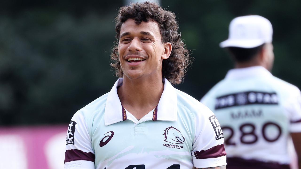 Tristan Sailor, Brisbane Broncos training, Red Hill. Picture: Liam Kidston