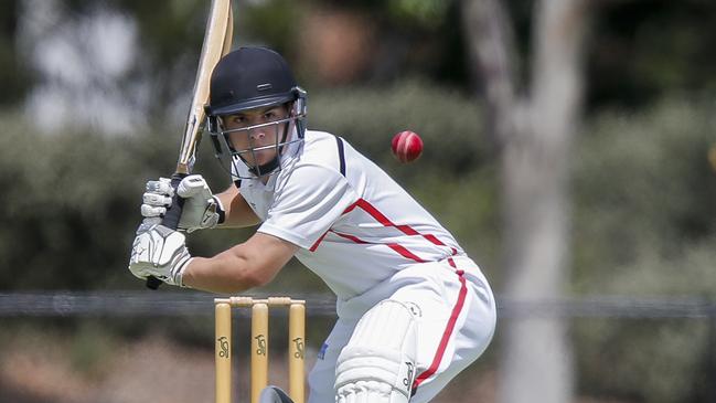 South East CA cricket: Brighton Union v KIngston Heath. Brighton Union keeper John Donohue and Kingston Heath batsman Matthew Cefala. Picture: Valeriu Campan