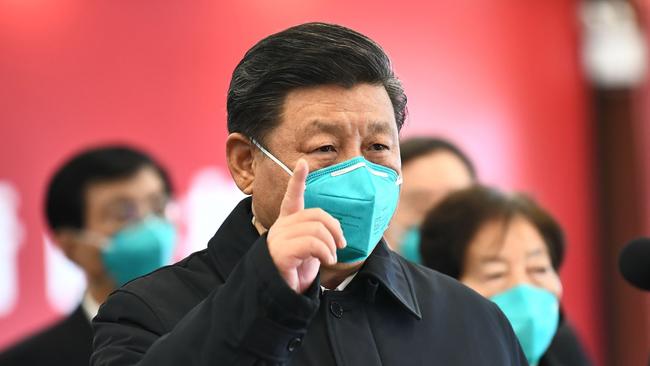 The outbreak of coronavirus threatens to scupper Chinese dictator Xi Jinping’s “Chinese dream”. Picture: Xie Huanchi/Xinhua/AFP