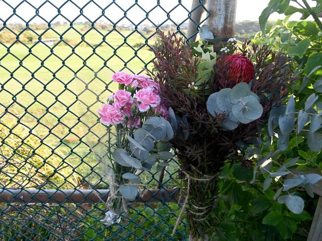 Floral tributes left for shark attack victim