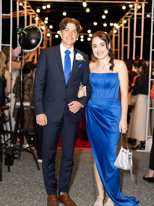 Ben Stroebel and Jess Jolly at the year 12 St Hilda formal. Photo: Celeste Humphrey