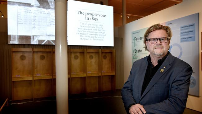 SA History Trust chief executive Greg Mackie at the Centre of Democracy, which the government says is an example of the innovative way it can drive greater interest in history and heritage. Picture: Roy VanDerVegt.