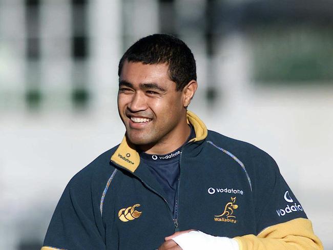 Toutai Kefu played 80 times for the Wallabies.