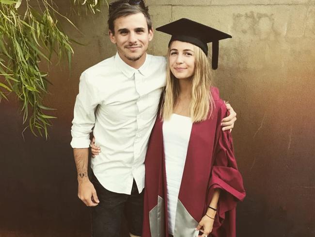 Sam Perry and his fiancee Liberty Hills. Picture: Instagram